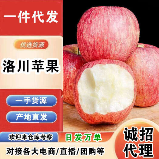 陕西洛川苹果一件代发产地直发一手货源对接各大电商平台