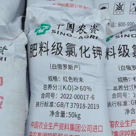 南宁氯化钾 中化俄罗斯氯化钾 红钾 白钾 晶体颗粒钾 农用钾肥