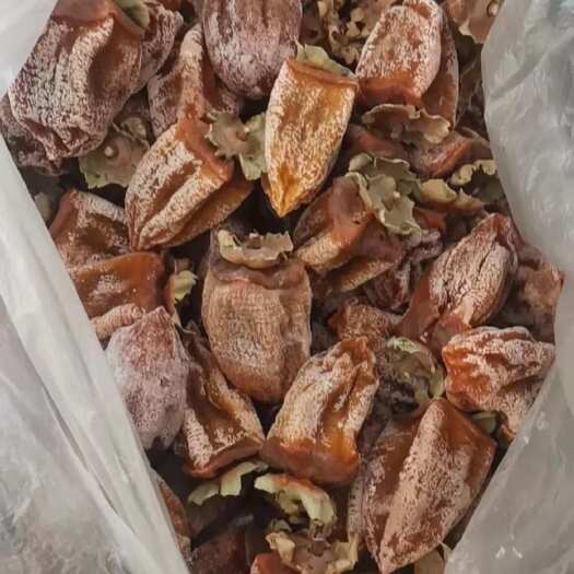 富平县富平核心产区曹村柿饼口感软滑人工削皮自然晾晒结霜纯正柿香浓郁