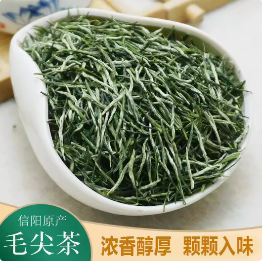 特级毛尖茶2024新茶明前芽头春茶叶雪芽绿茶送长辈礼盒罐装