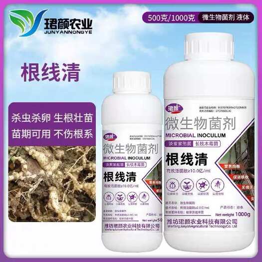 寿光市根结线虫专用药杀虫杀卵根线虫根瘤根病作物通用微生物菌剂根线清