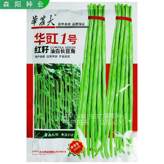 常德华豇1号豇豆早中熟红籽油白长豆角厚肉高产四季豆泰国一号华农大