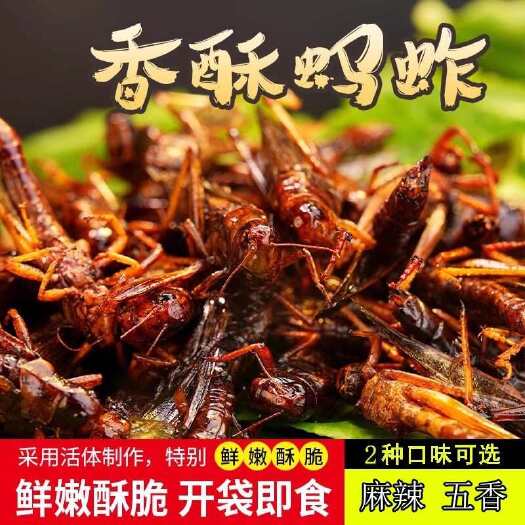 郑州飞蝗腾达【香酥蚂蚱】即食蝗虫昆虫子麻辣酥脆零食小吃下酒菜熟食