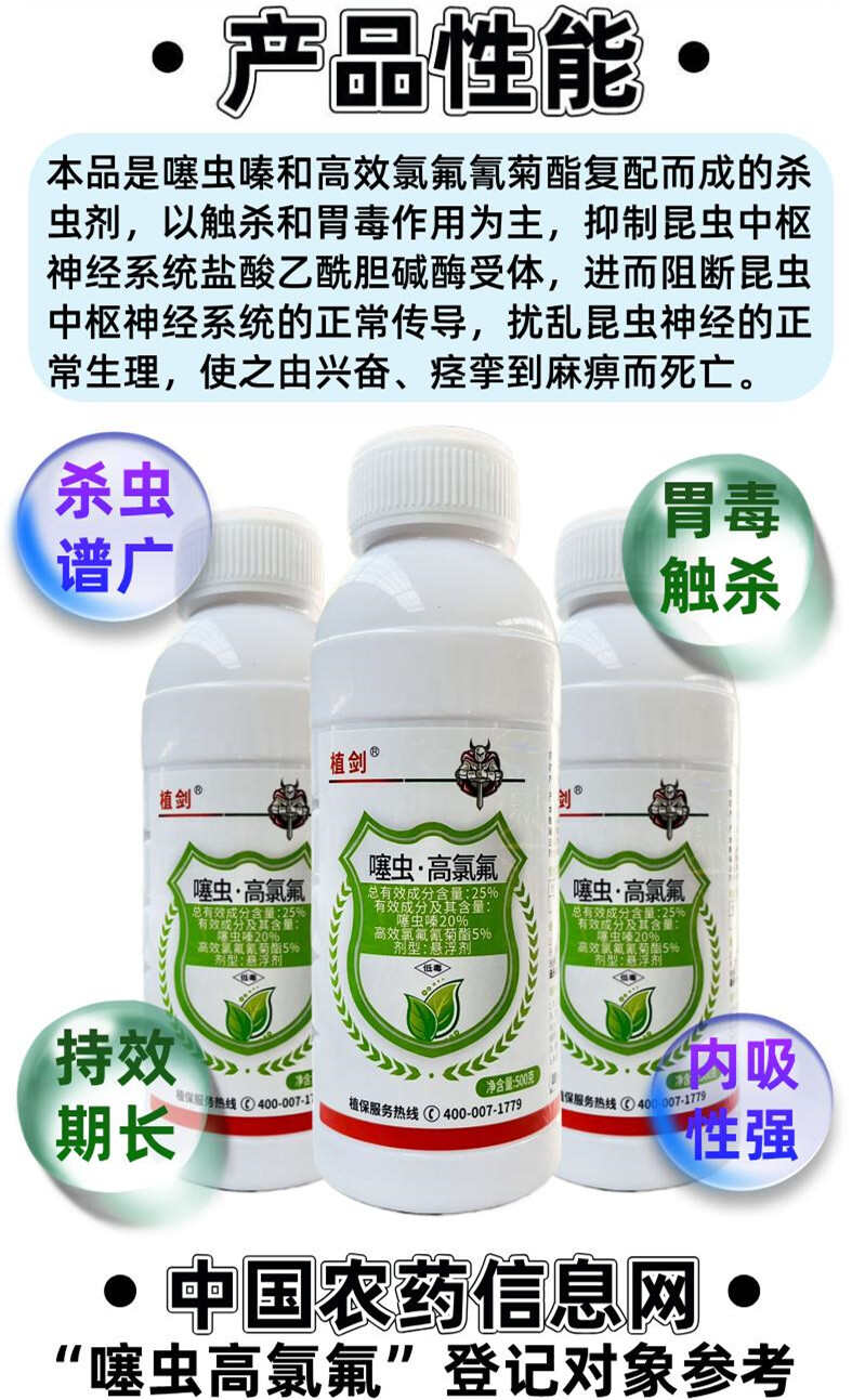 25%噻虫高氯氟蚜虫专用药蚜虫专用农药杀虫剂蚜虫药小麦蚜虫农