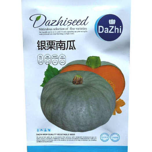 建瓯市银栗南瓜种子 果肉橙黄色 肉质致密甘面 甜味浓