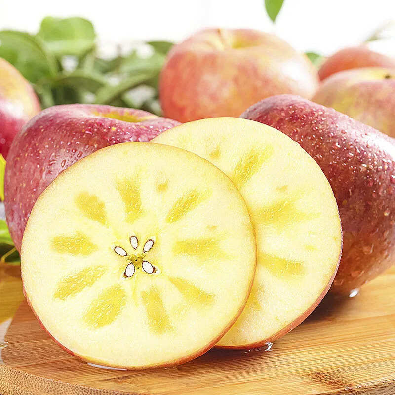 新疆阿克苏冰糖心苹果膜袋精品纸箱装整车发货可开票代发