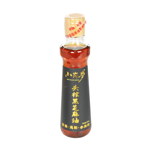小岗梦头榨黑芝麻油220cm*4瓶装