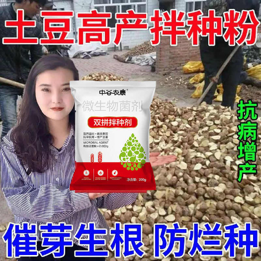 长沙土豆拌种粉土豆马铃薯生根剂促进生根分叉催芽剂土豆拌种专用菌剂