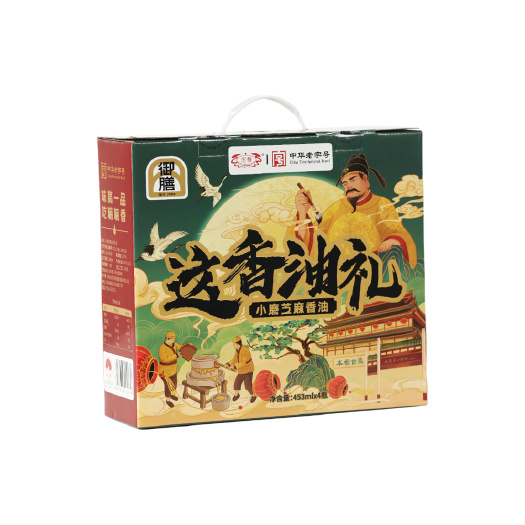 御膳这香有礼小磨芝麻香油 453ml*4瓶
