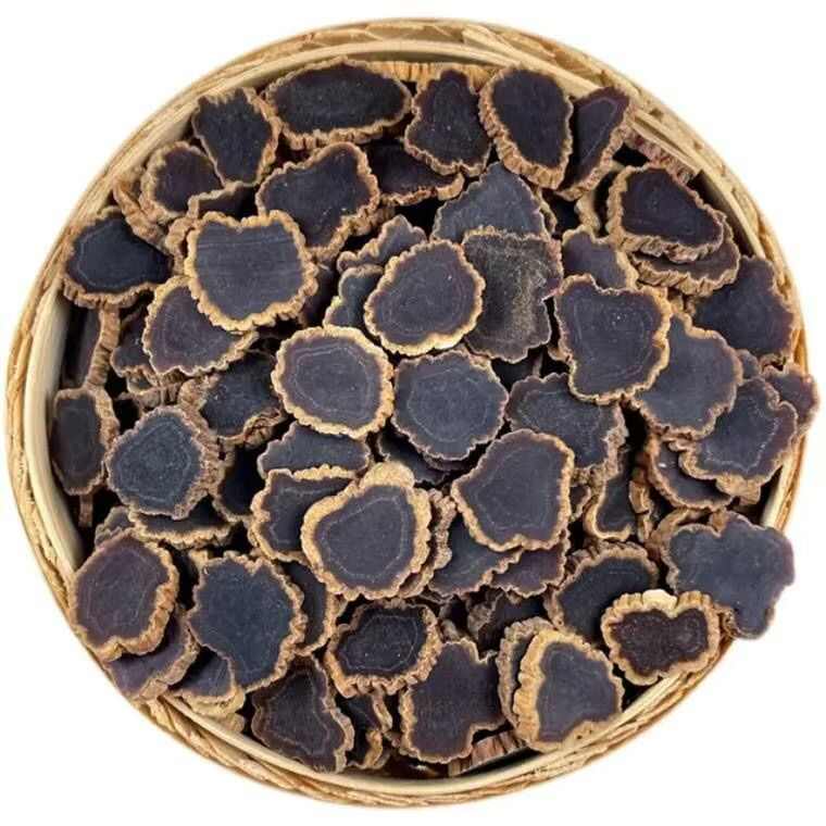 金边黑参黑参黑金参切片批发