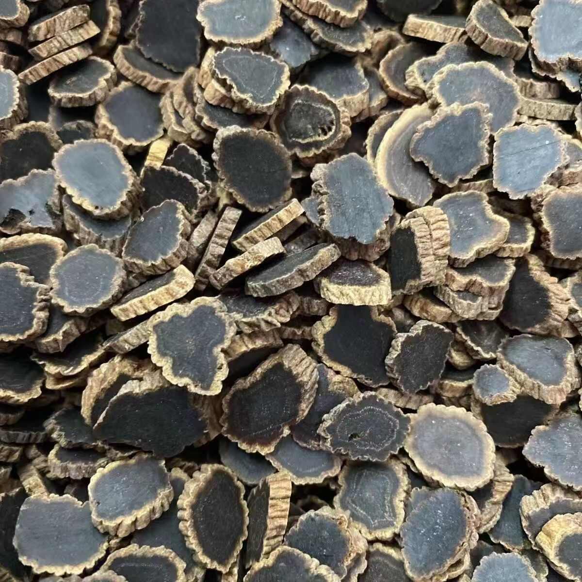 金边黑参黑参黑金参切片批发