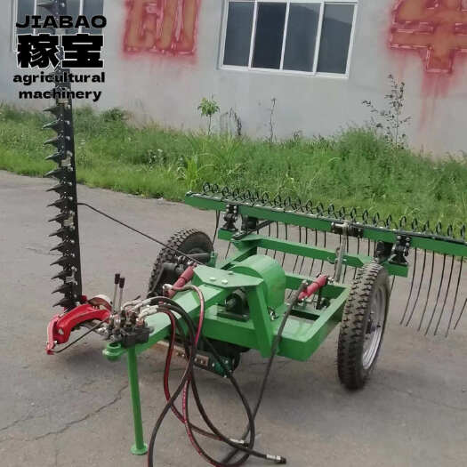 长沙液压割草机新款往复式油缸四轮车带收牧草苜蓿大草原除草机搂草机