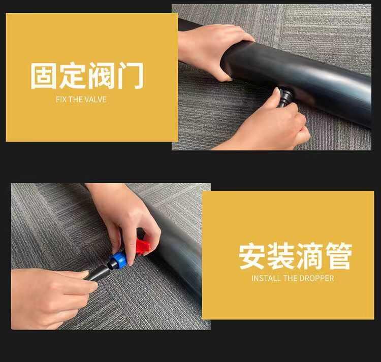 农用贴片式双孔新款滴灌带16mm大棚菜地滴灌管节水灌溉圆柱滴