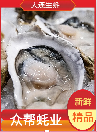 大连新鲜蚝水产源自大连直销当日发货