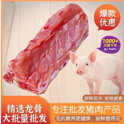 临沭县新鲜冷冻猪龙骨 猪脊骨猪大骨煲汤酱骨头猪腔骨大批量批发食材