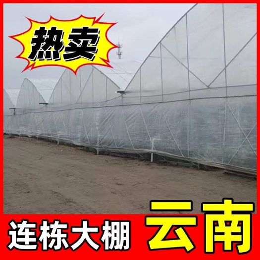 云南大棚管 蔬菜水果种植大棚管 连栋大棚 玻璃温室大棚遮阳网