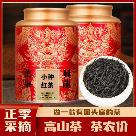 安溪县武夷山正山小种红茶250g正宗高山茶叶浓香型新茶散装罐装