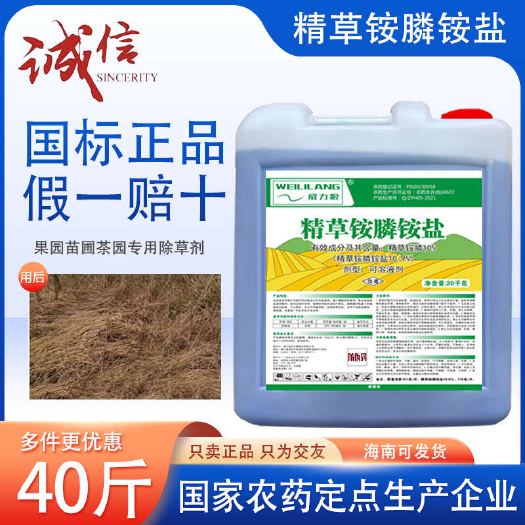 南宁【厂家直销】威力狼精草铵膦铵盐除草剂