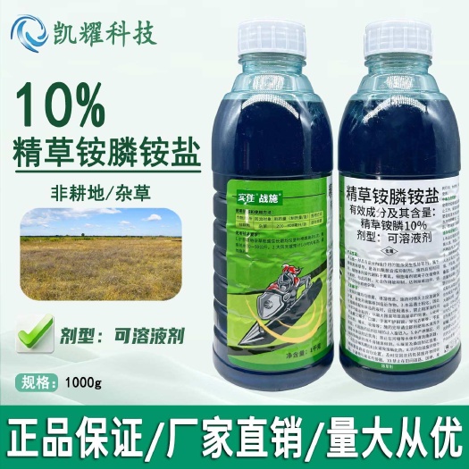 菏泽实佳 战施 10%精草铵膦铵盐 非耕地荒地杂草农药除草剂