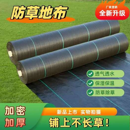 寿光市防草布地布除草布耐用果园果树遮草布地膜盖草布农用园艺地布隔草