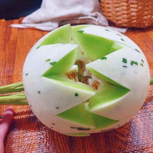莱西市山东蜜露流星瓜产地直发甜美多汁