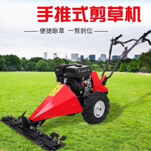 曲阜市家用草坪除草机 农用不同宽幅手推式汽油柴油割草机园林碎草机械