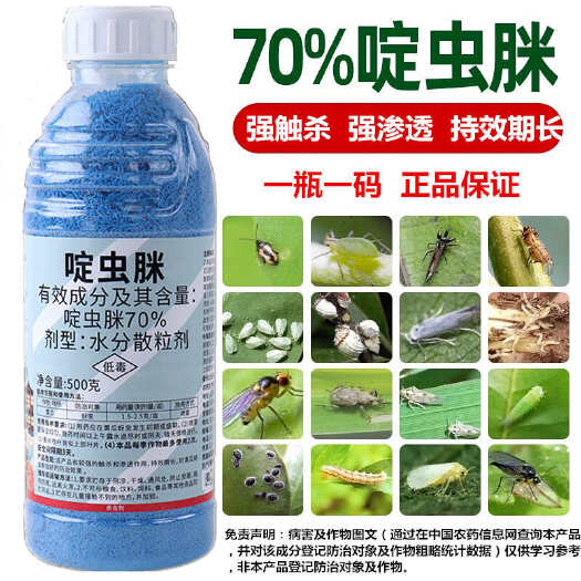 新沂市70%啶虫脒月季蚜虫飞虱白粉虱蓟马水稻小麦蔬菜果树农药杀虫剂