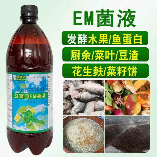 郑州em菌液原液烂水果发酵剂厨余水肥菜叶有机肥果皮农用酵素发酵菌