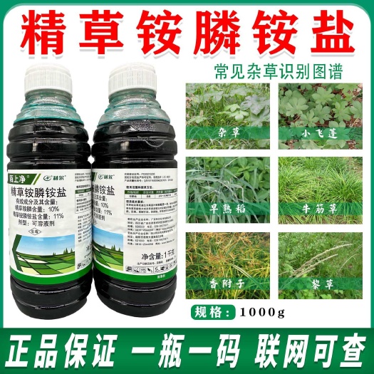 11%精草铵膦铵除草烂根剂果园牛筋草小飞蓬厂家正品批发除草剂