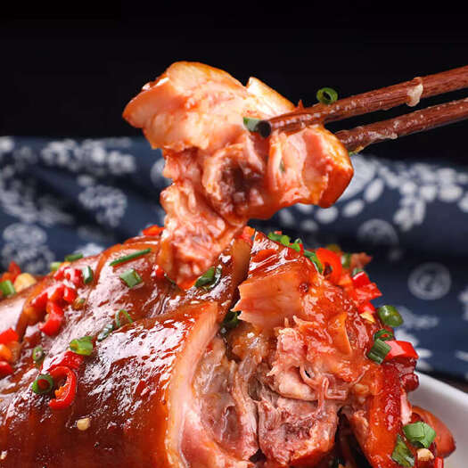 长沙猪头肉熟食真空批发酒席宴席预制菜鸿运当头卤肉卤菜店半成品商用