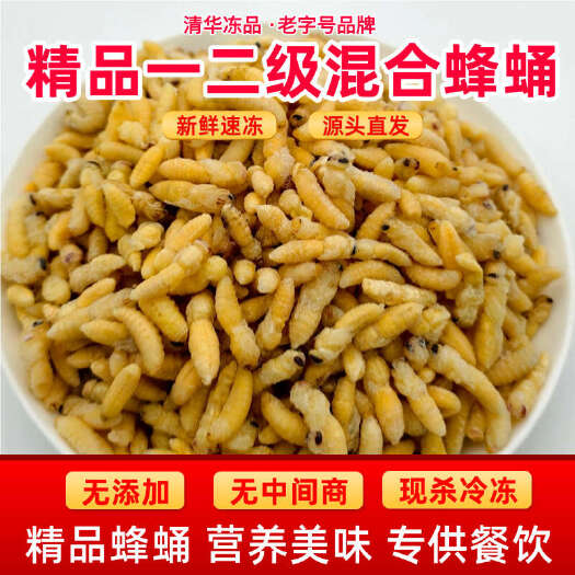精品一二级混合蜂蛹优质蜂蛹大量批发餐饮酒店零售批发有货蜂蛹
