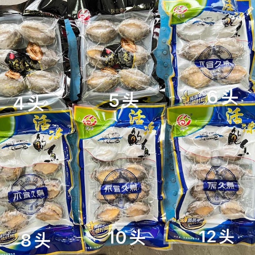 10袋/件鲍鱼活冻半壳鲍鱼10只福建鲍鱼佛跳墙捞汁鲍汁捞饭小
