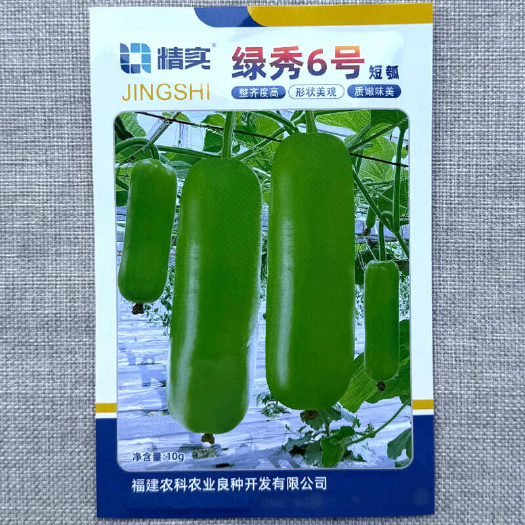 建瓯市绿秀6号短瓠种子 瓠瓜种子 瓜皮深绿色油亮 短圆筒形