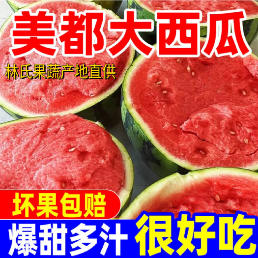 景泰县正宗美都麒麟西瓜现摘超甜新鲜  不熟不甜包退。