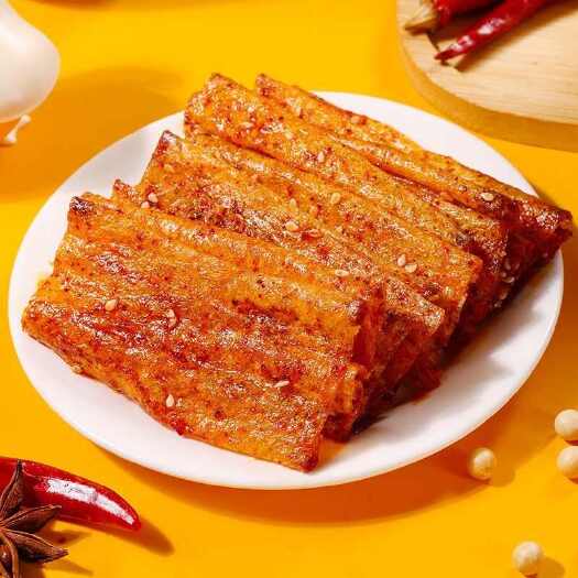 长沙思乡山手撕豆皮湖南特产平江香辣豆干麻辣零食辣条小包装怀旧零食