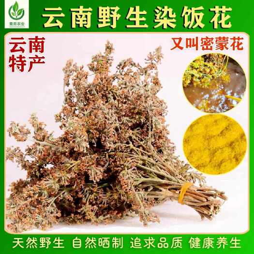 腾冲市云南精品染饭花干货黄饭花干蜜蒙花五彩糯米饭染色花500g