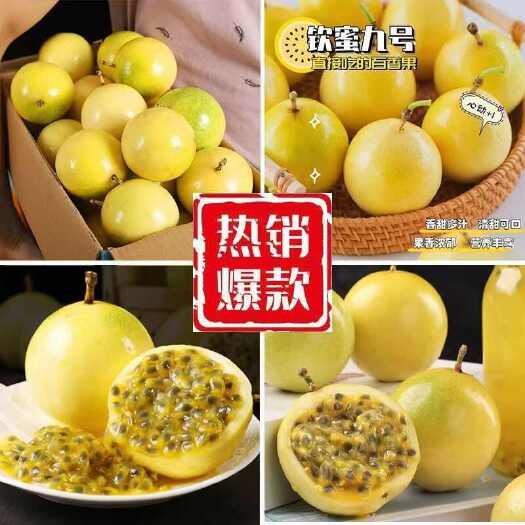 广西黄金百香果一件代发商超水果店批发市场团购货源稳定保质保量