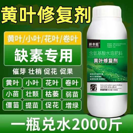 长沙植物黄叶修复剂果树蔬菜花卉黄叶一喷绿植物营养液促生长叶绿素肥