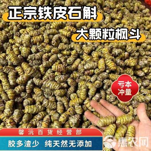 云南高品质铁皮石斛大颗粒枫斗产地直销价格便宜整袋走加1元就卖