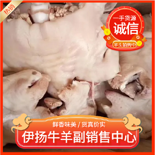 大厂县批发羊头“一手货源，水煮育肥白羊头肉”