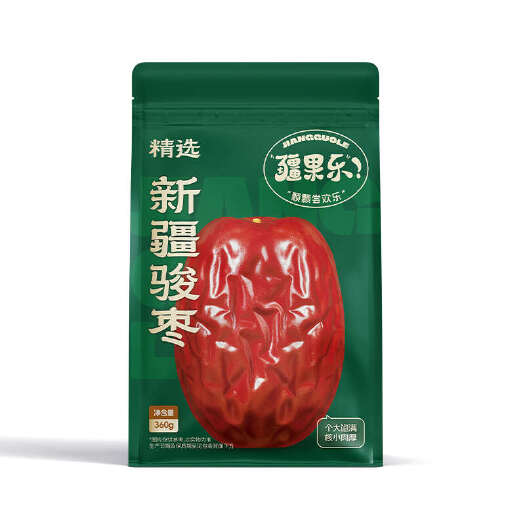 西安包邮~疆果乐新疆干果南疆红枣喀什骏枣360g/袋