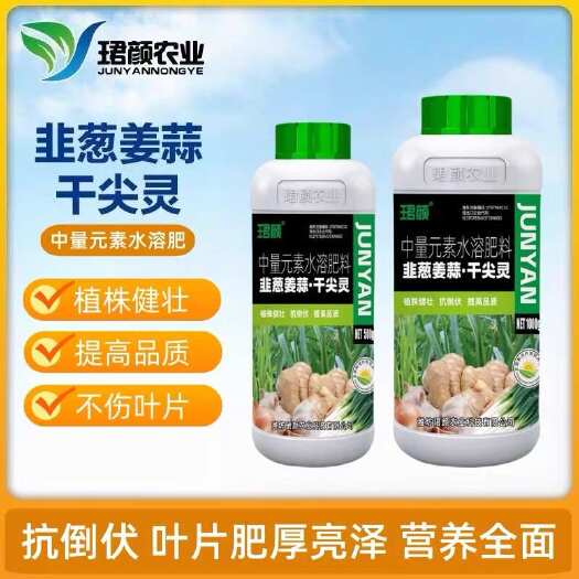 寿光市韭葱姜蒜干尖灵粗壮绿嫩黑亮防干尖全营养不伤叶片抗倒伏水溶肥