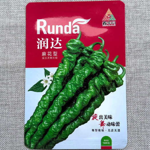 建瓯市润达麻花型螺丝椒种子 无皮无渣 麻面顺直度好 口味香辣