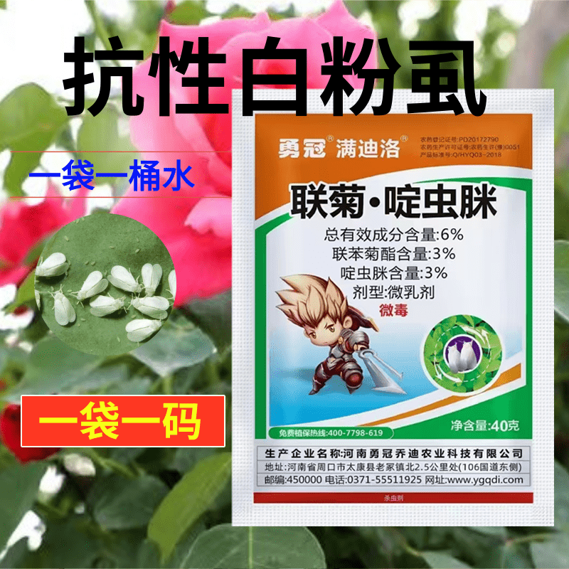 6%联菊啶虫脒蔬菜果树茶叶蚜虫飞虱白粉虱跳甲绿叶蝉杀虫