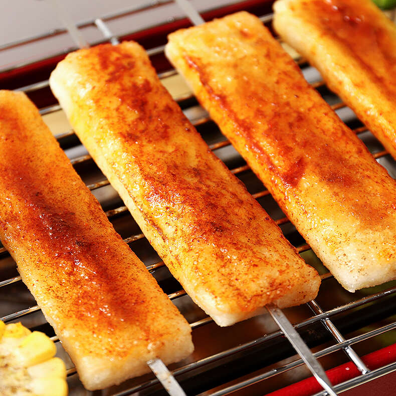 烧烤年糕串冷冻脆皮年糕排年糕棒年糕片串油炸年糕带签烤年糕20