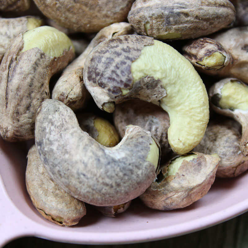 盐焗腰果仁紫皮腰果紫衣腰果A170特大果批发