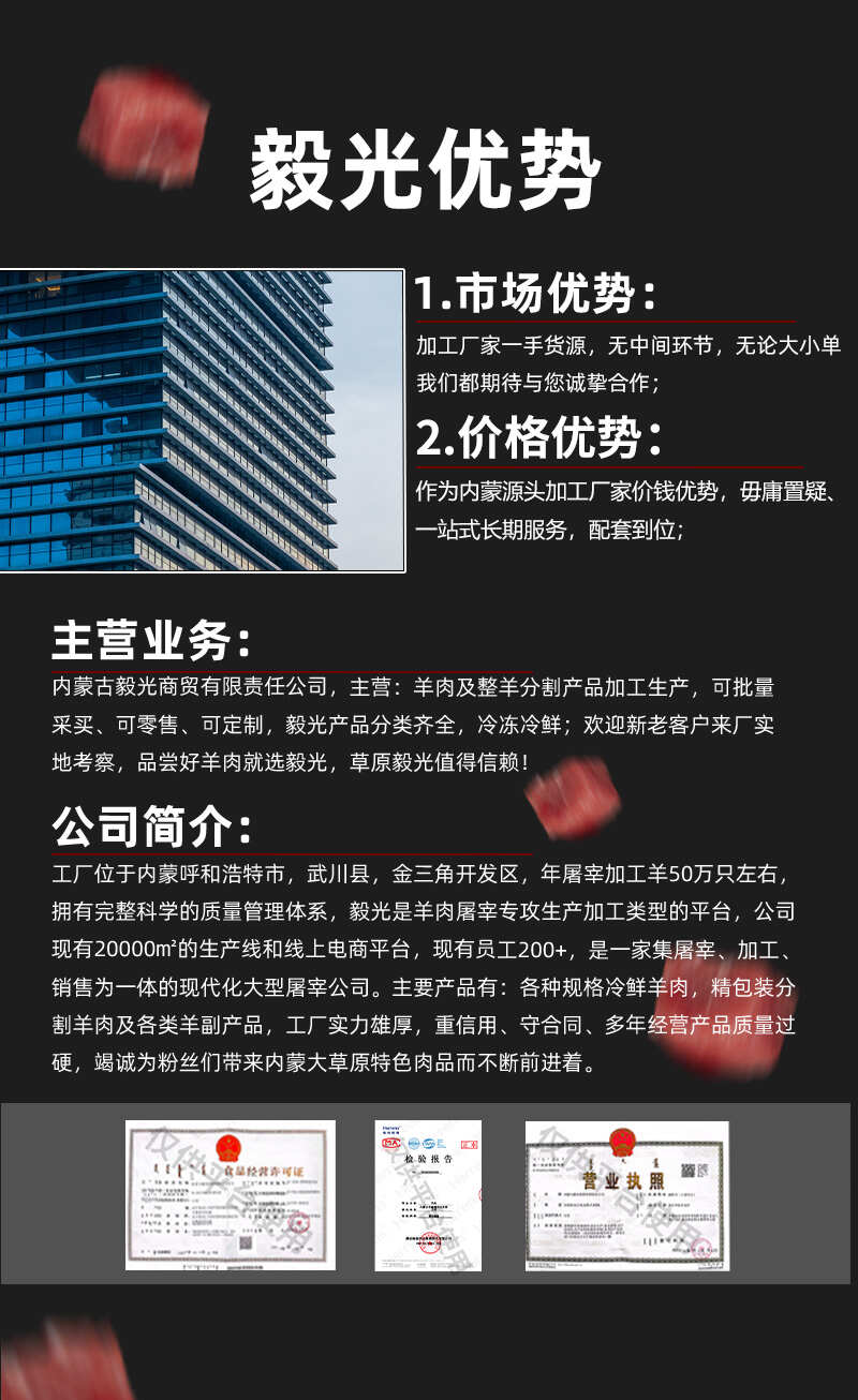 内蒙古武川优质羊净腰产地直供