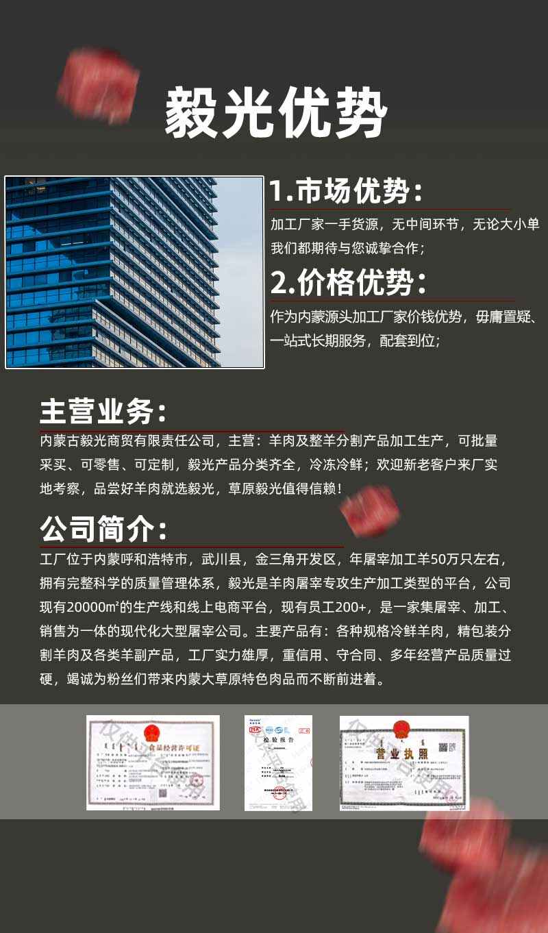 内蒙古武川草原火烧去骨羊腿 冷链速发 国产新鲜羊肉