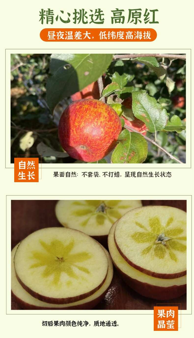 云南昭通冰糖心丑苹果整箱起批脆甜多汁【普通快递包邮】一件代发