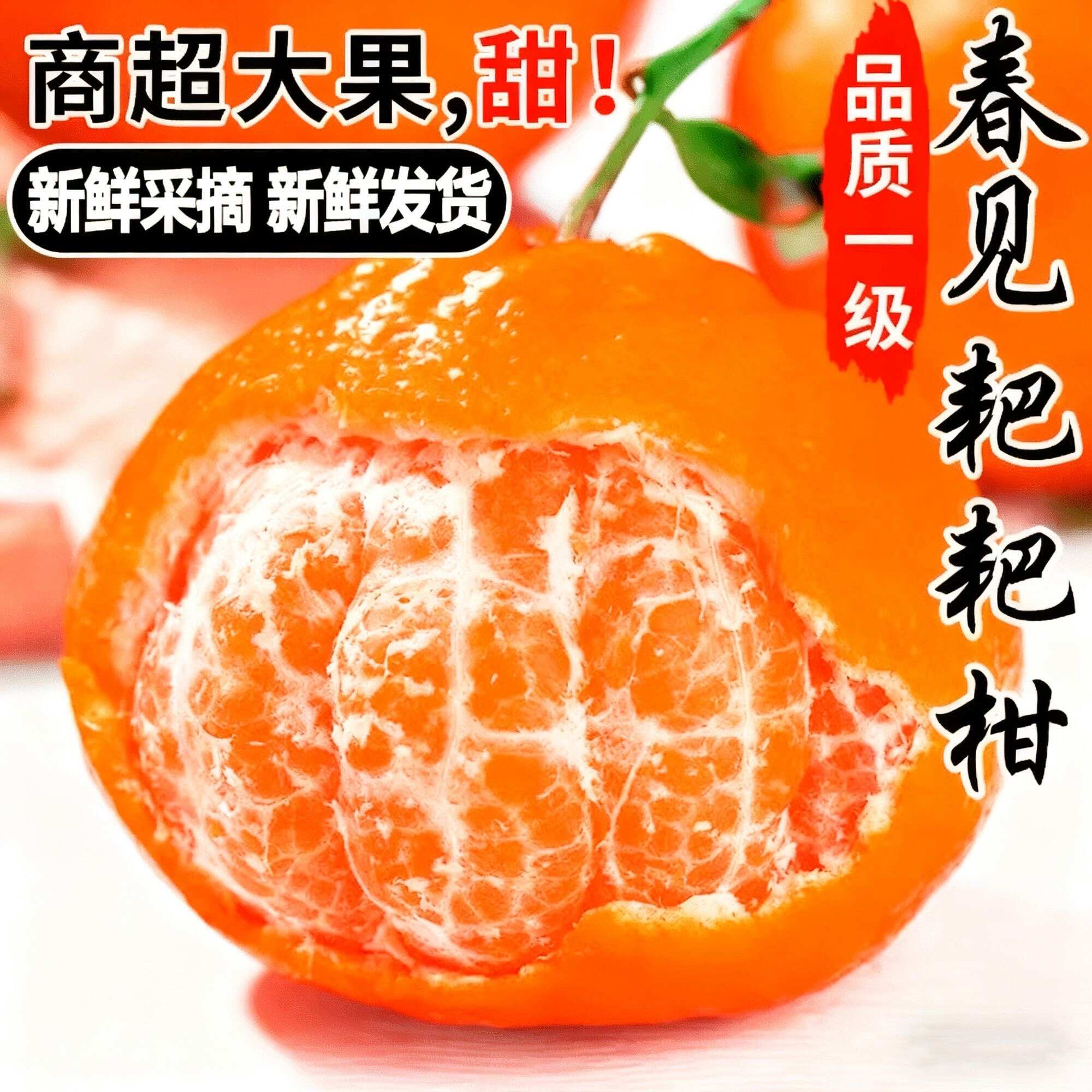 【四川爆汁耙耙柑】春见柑橘 当季新鲜水果 皮薄易剥 清甜无籽